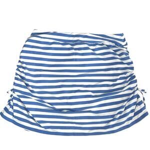 G/FORE Women’s Striped Ruched Golf Skort Blue White Size Small Performance